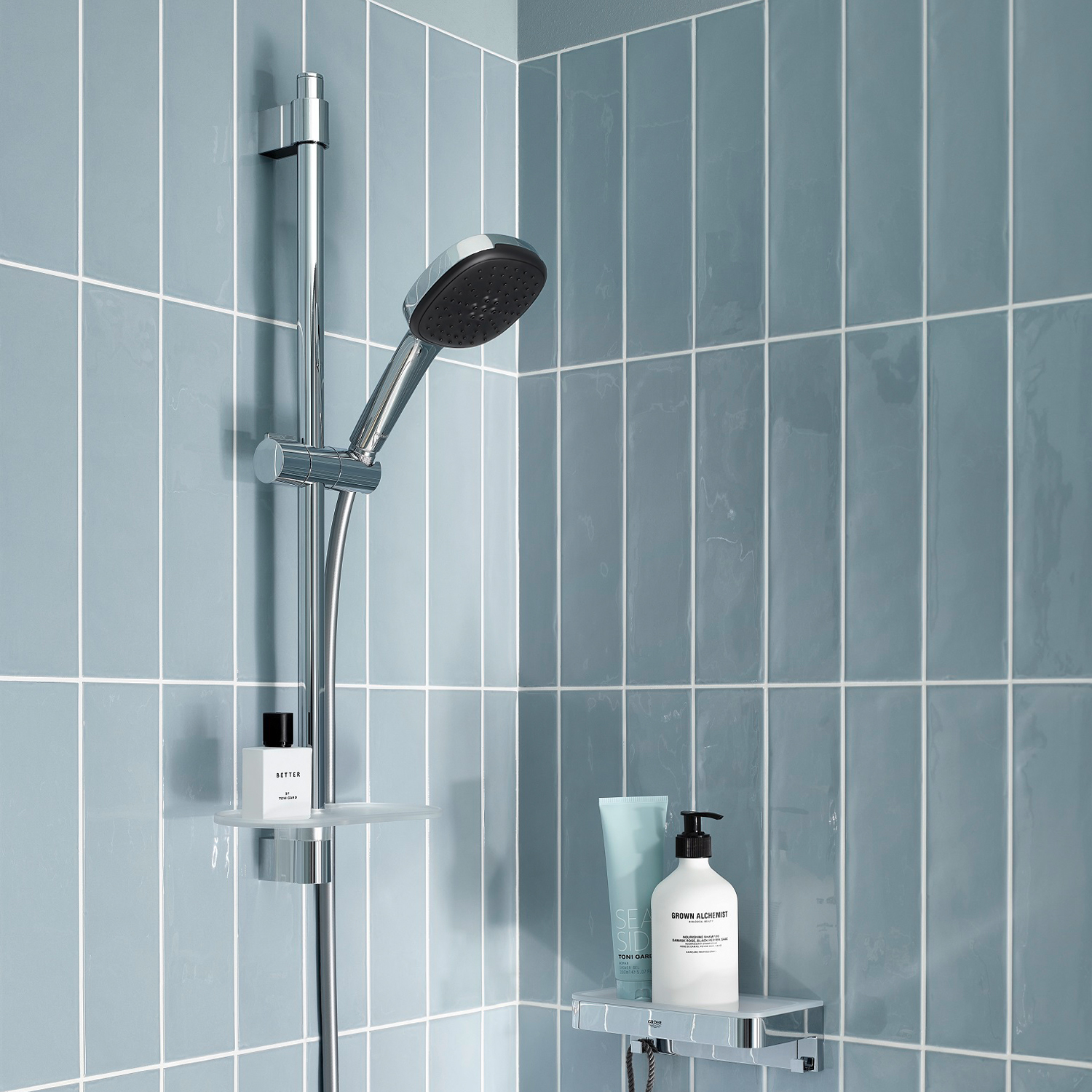 Душова система Grohe Euroeco з гарнітуром Vitalio Comfort 110 та шланговим підключенням 3274226929