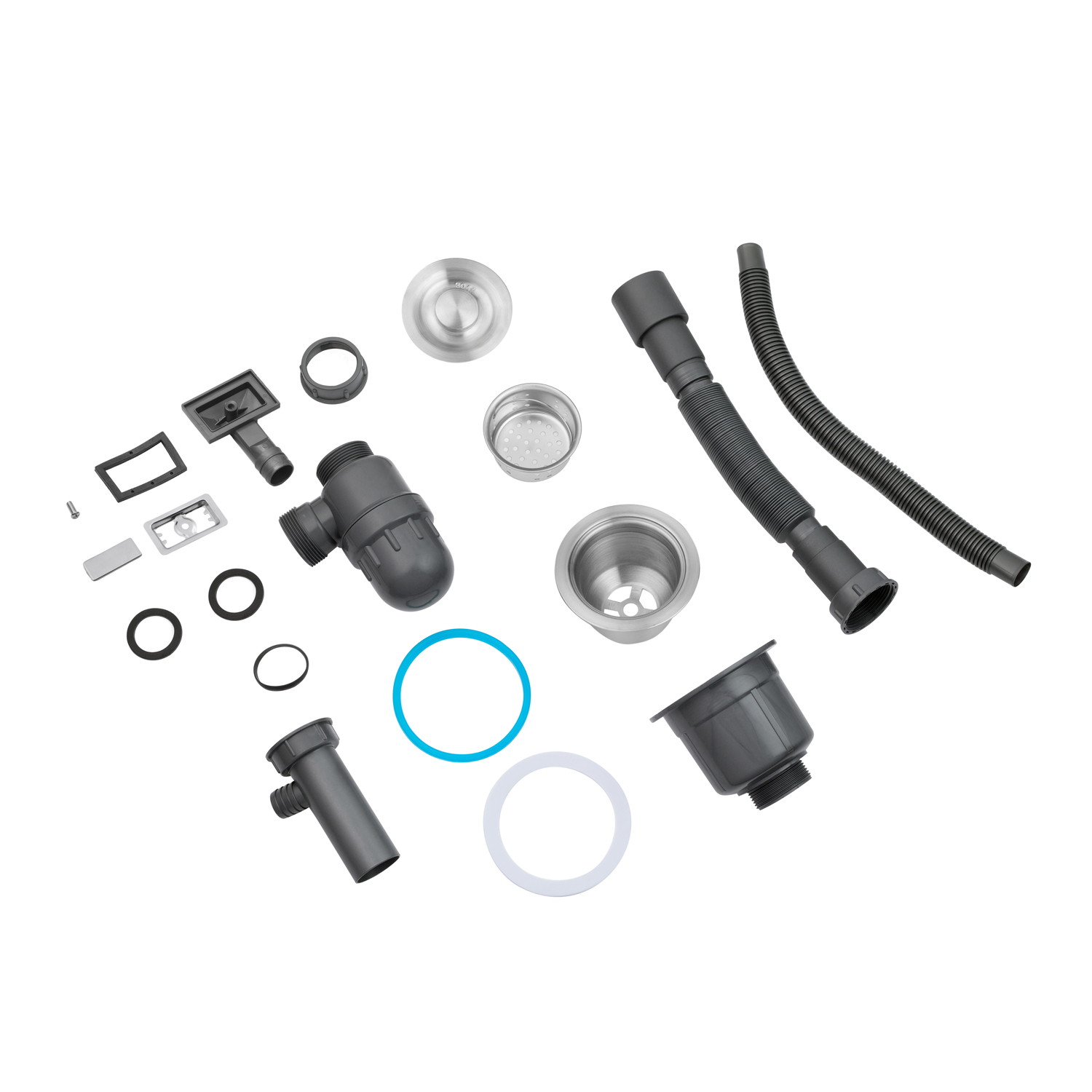 Кухонна мийка Kroner KRP Gebürstet - 4545HM (3.0/1.0 мм)