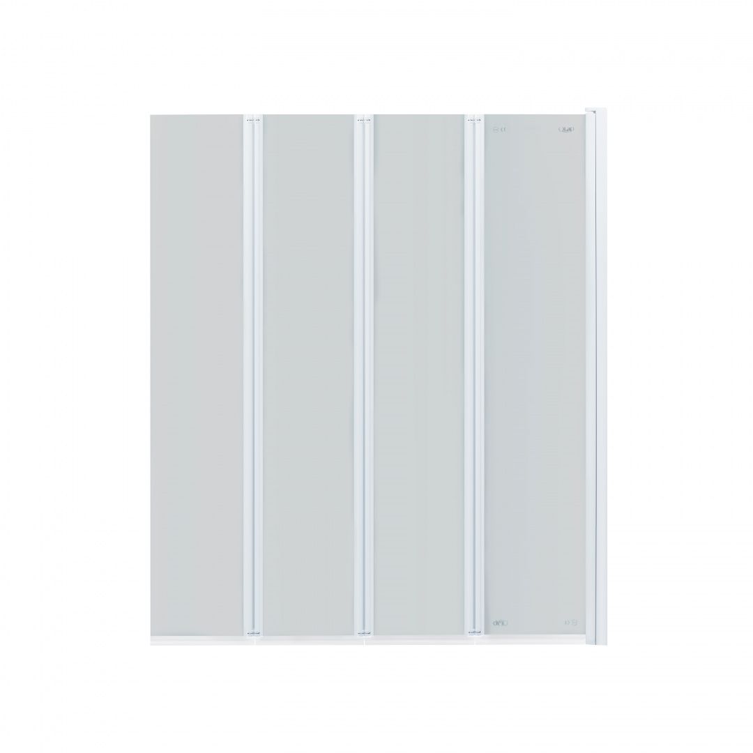 Штора на ванну Qtap Gemini WHI401114RP6 скло Pear 6 мм, 110x140 см