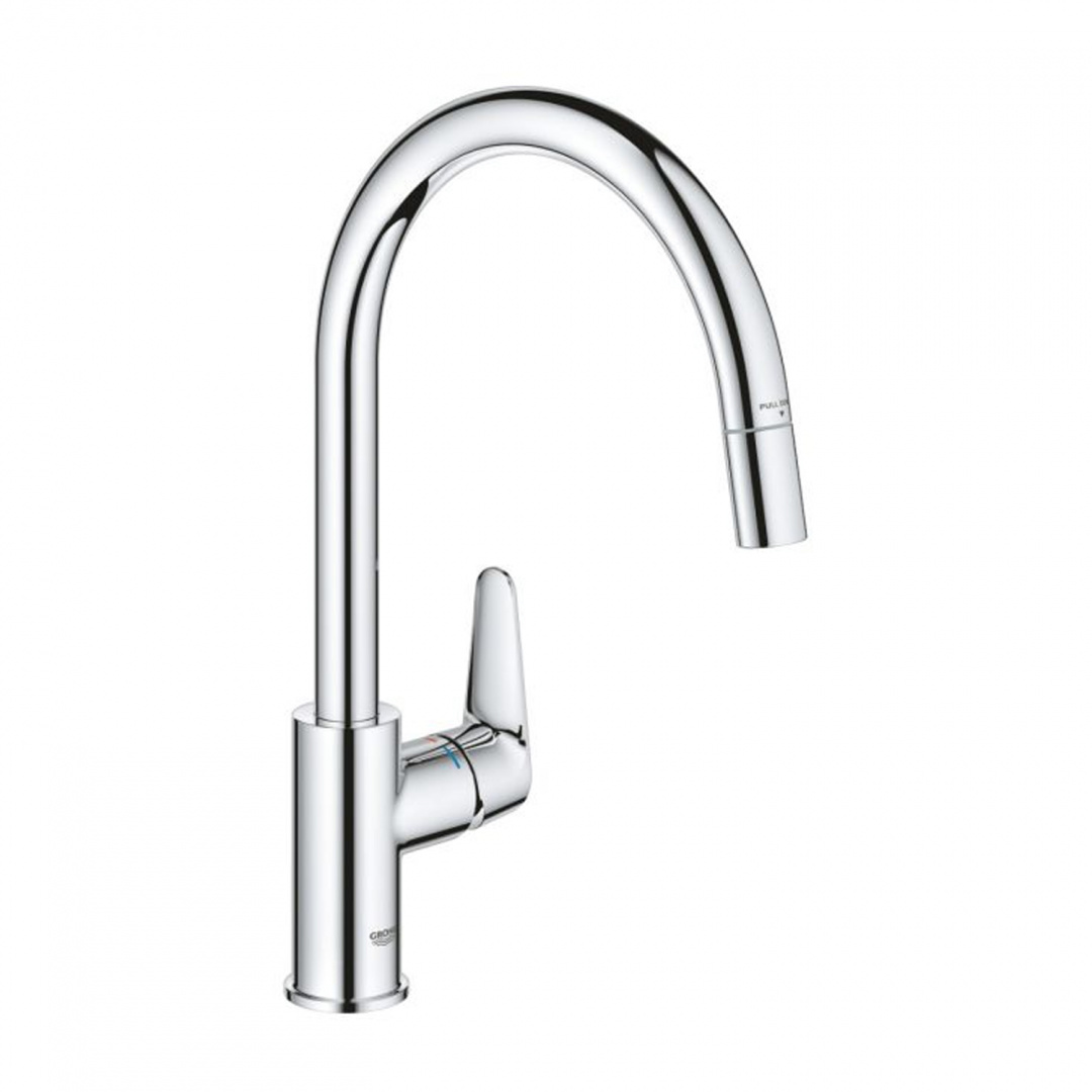 Змішувач для кухні з висувним виливом Grohe StartCurve 30562000