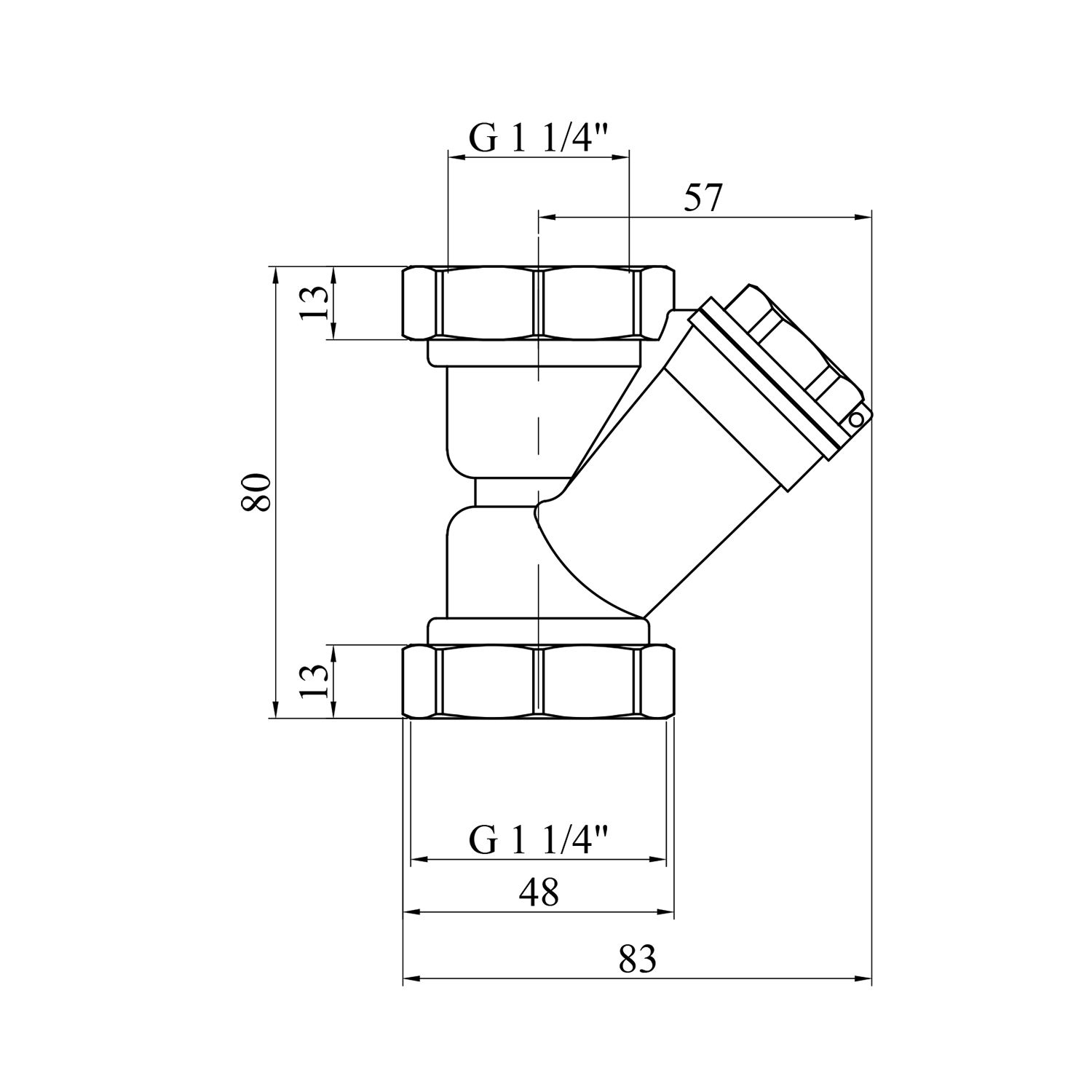 Фільтр грубої очистки Valves 1 1/4''