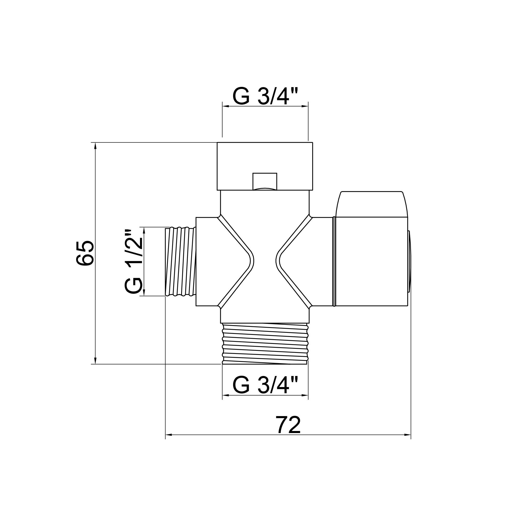 Дивертор для змішувача Kroner KRM - C950