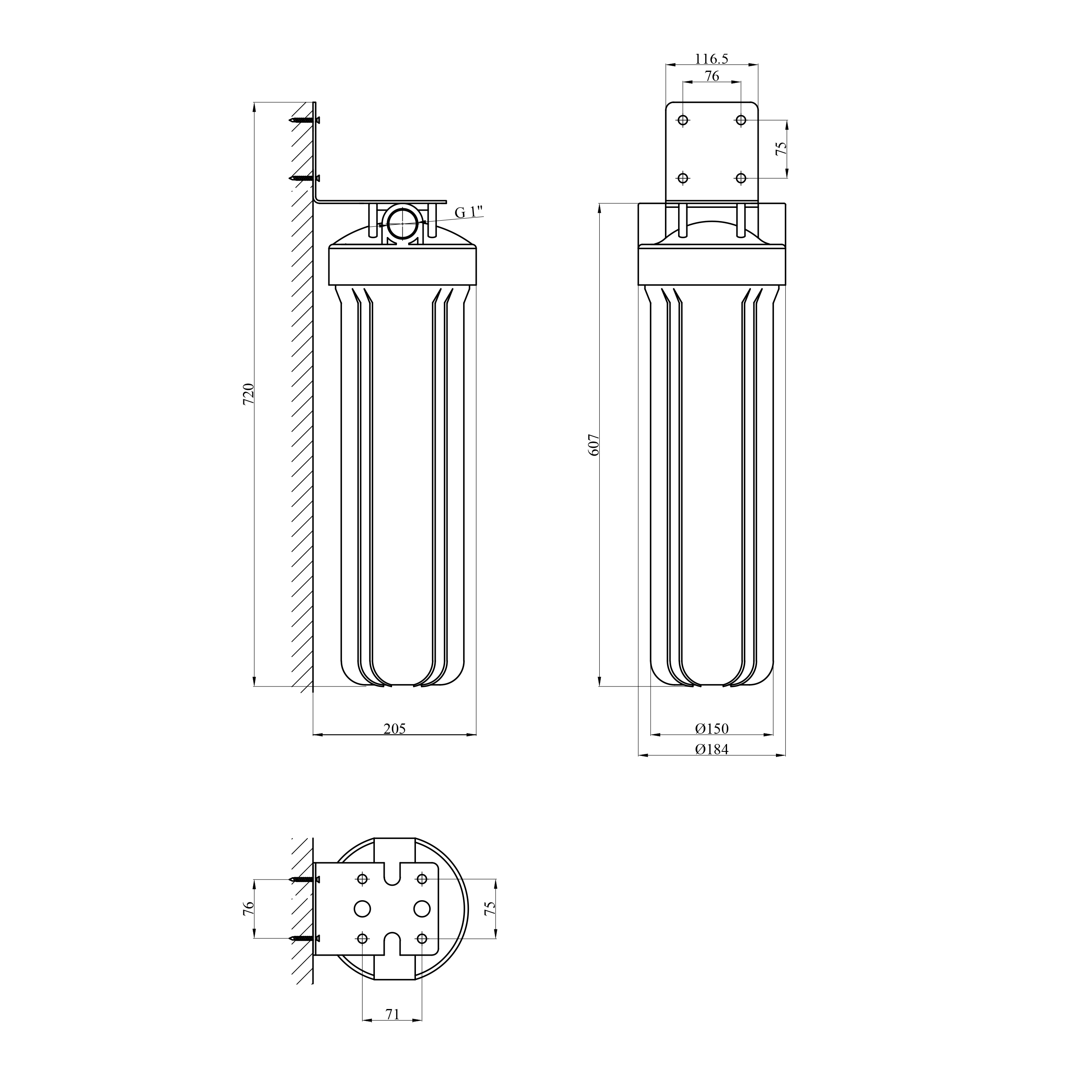 Фільтр магістральний в зборі Titan HB20-B