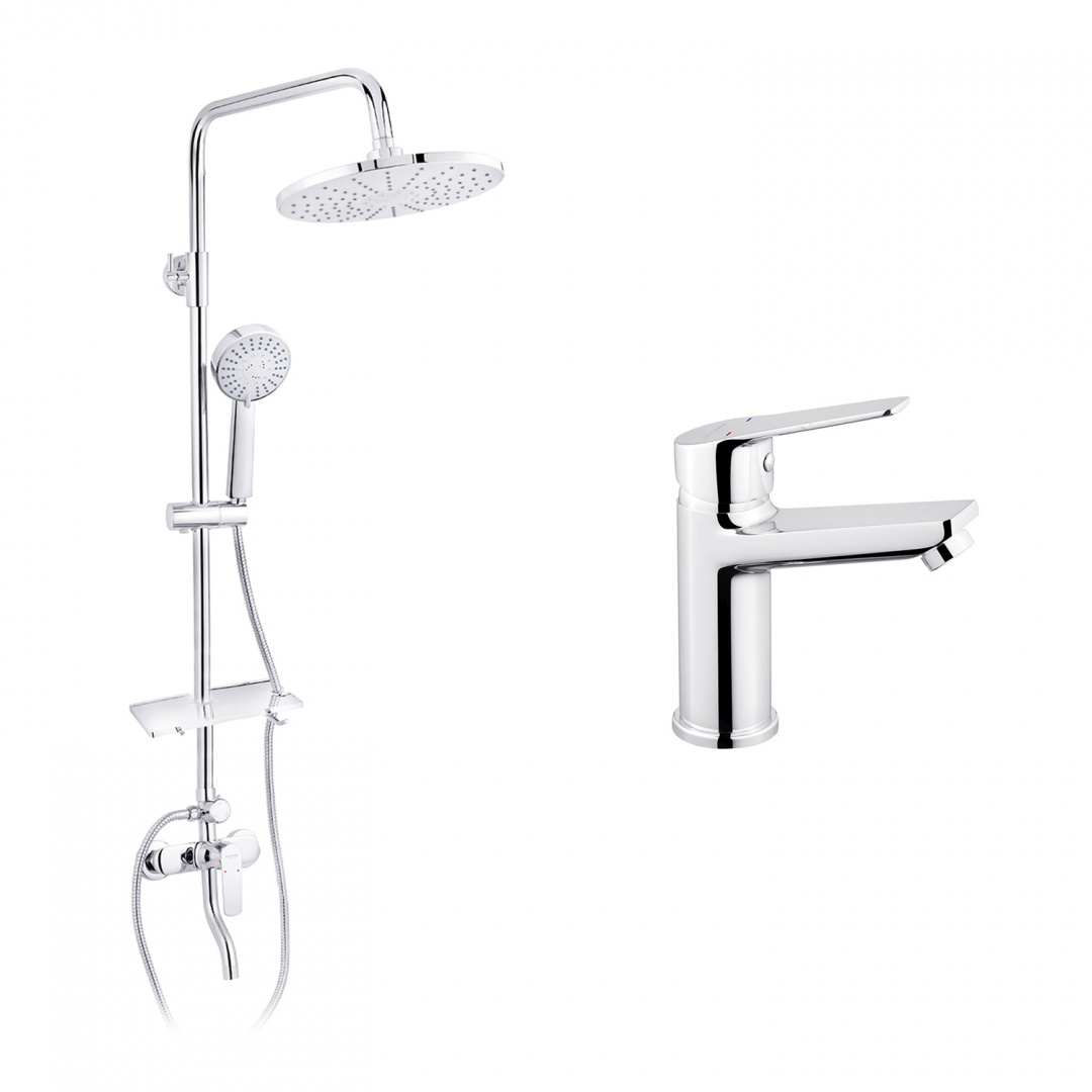 Набор 2 в 1 душова система Kroner Armada-C064K + змішувач Hagen-C010