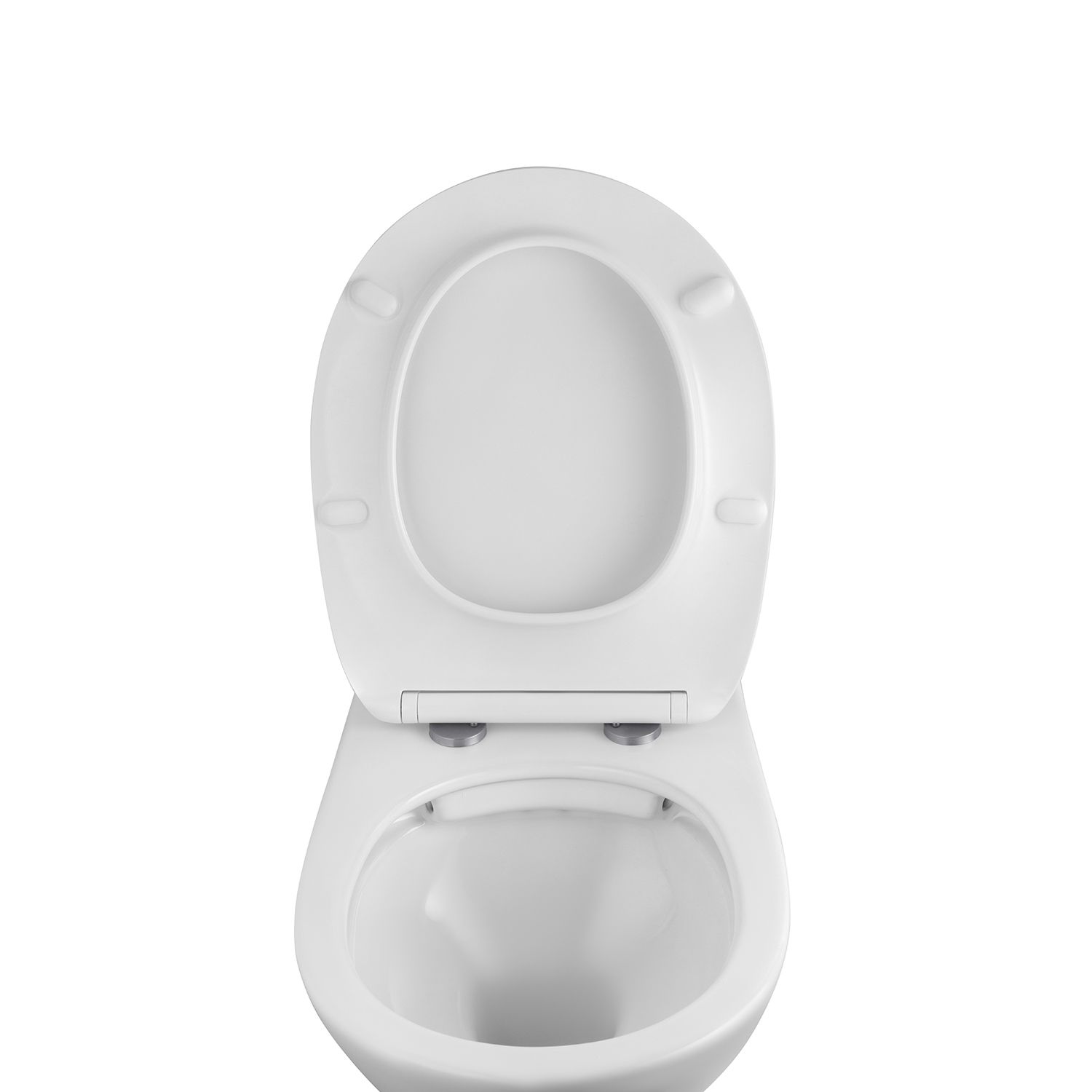 Унітаз підвісний Kroner KRP - A534UF Rimless 410х355х555 мм, сидіння Slim Duroplast / Soft-close / Quick relase