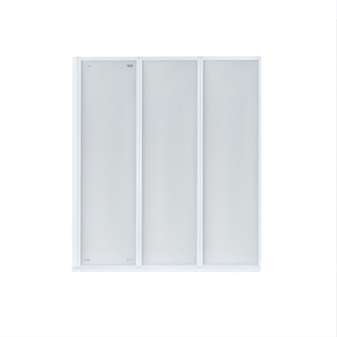 Штора на ванну Qtap Gemini WHI401214RP4 скло Pear 4 мм, 120x140 см