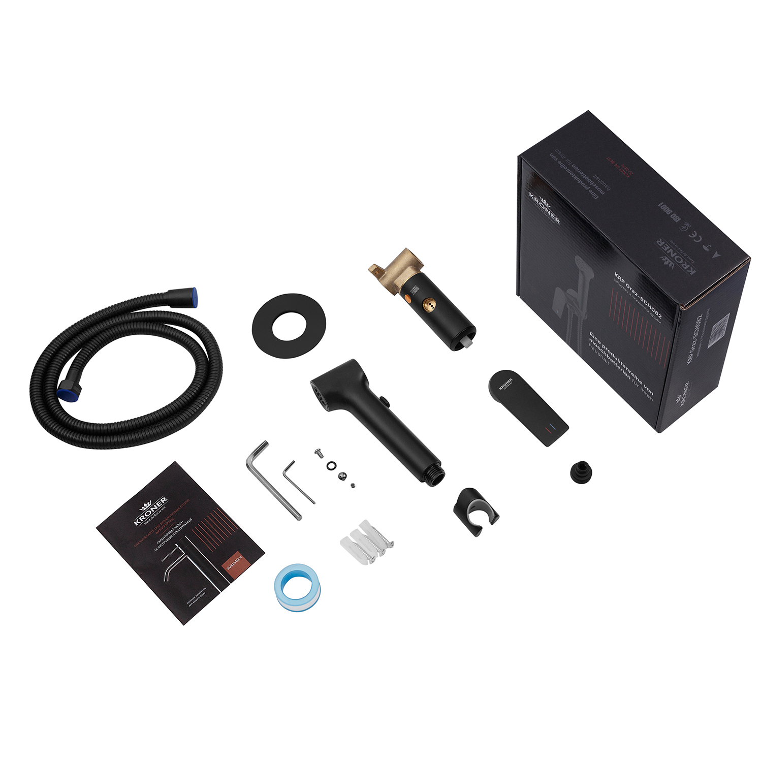 Набір для гігієнічного душу прихованого монтажу зі змішувачем Kroner KRP Graz - SCH082