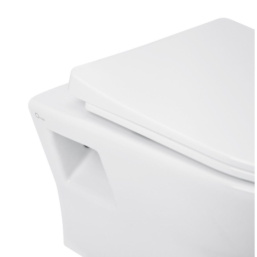 Унитаз подвесной Qtap Lark безободковый с сиденьем Soft-close QT0331159W