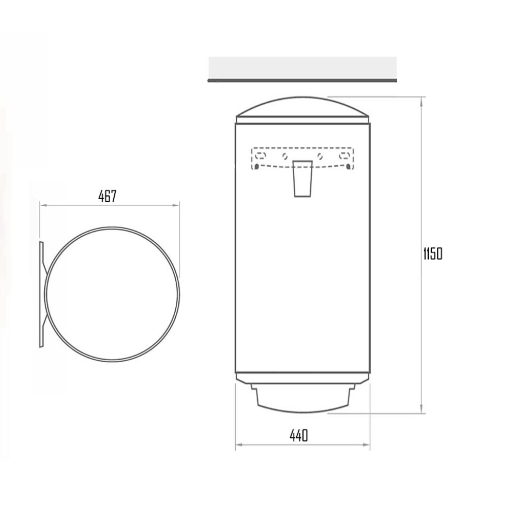 Комбинированный водонагреватель Tesy Bilight 120 л, мокрый ТЭН 2,0 кВт (GCV9S1204420B11TSRP)