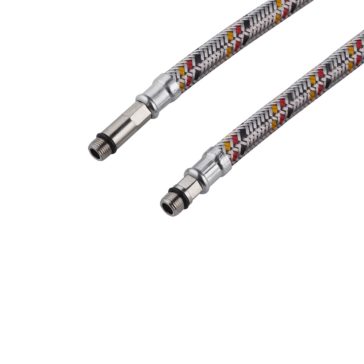 Гнучка підводка для підключення змішувача Kroner KRP - 40 1/2"хМ10 в обплетенні з нержавіючої сталі (пара)