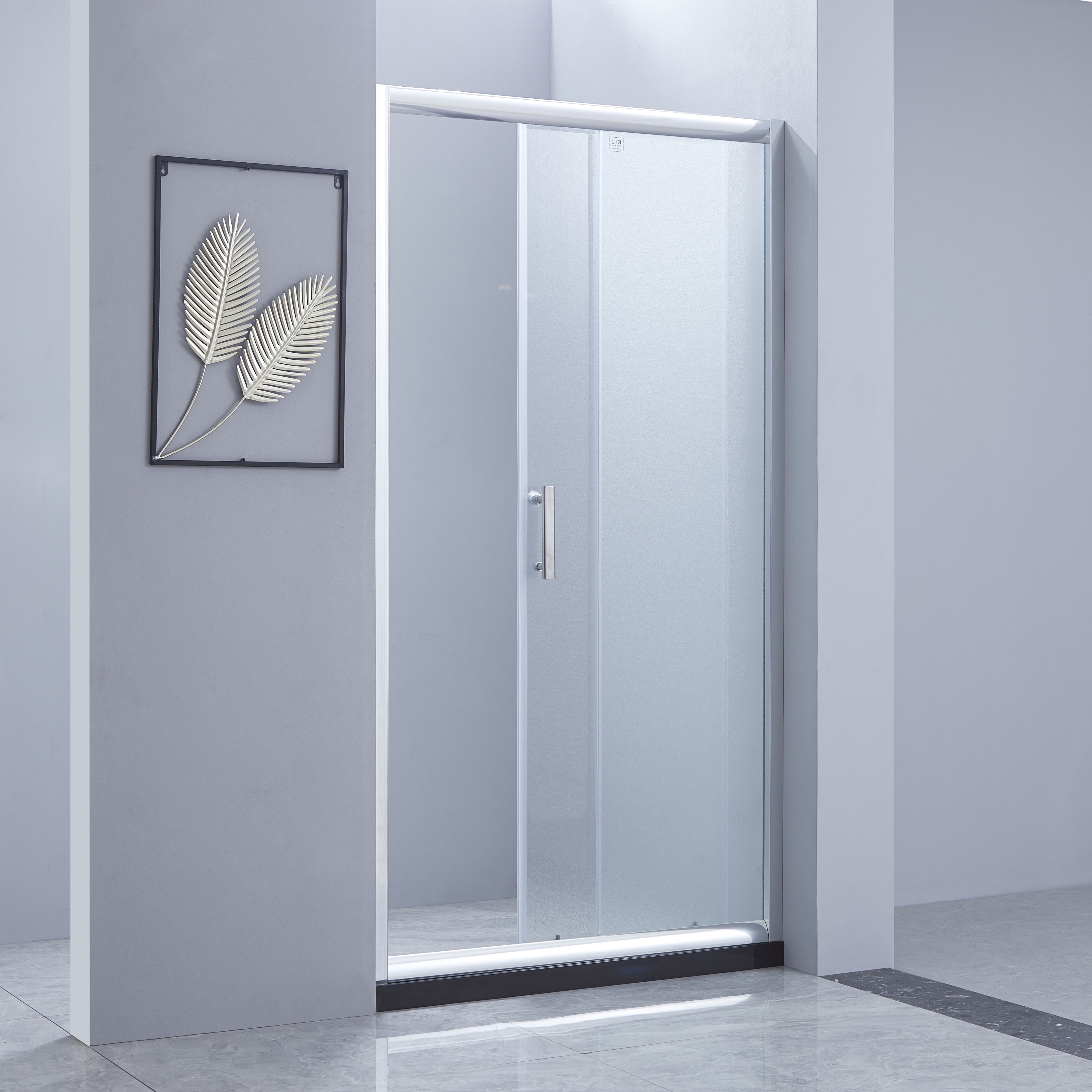 Душові двері в нішу Lidz Zycie SD90x185.CRM.FR, скло Frost 5 мм