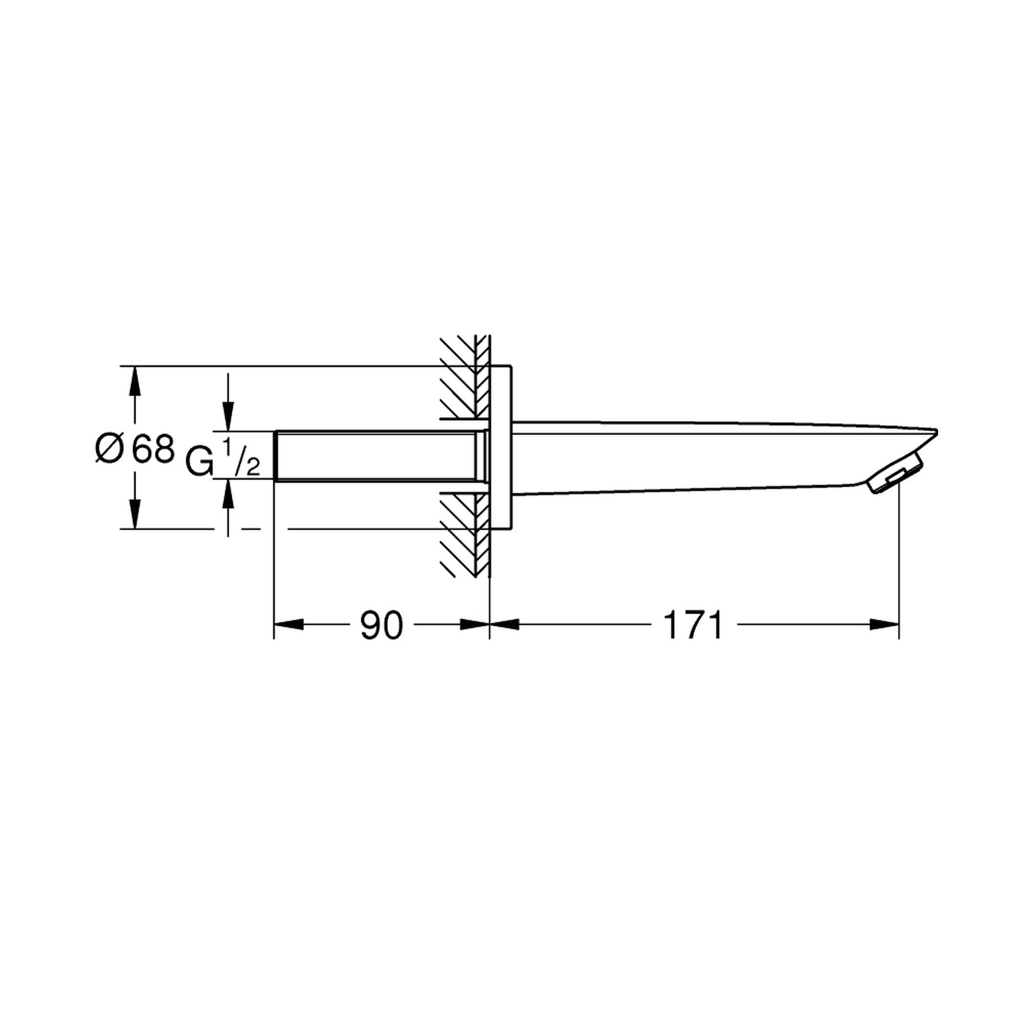 Излив для ванны Grohe Eurocube 13303000