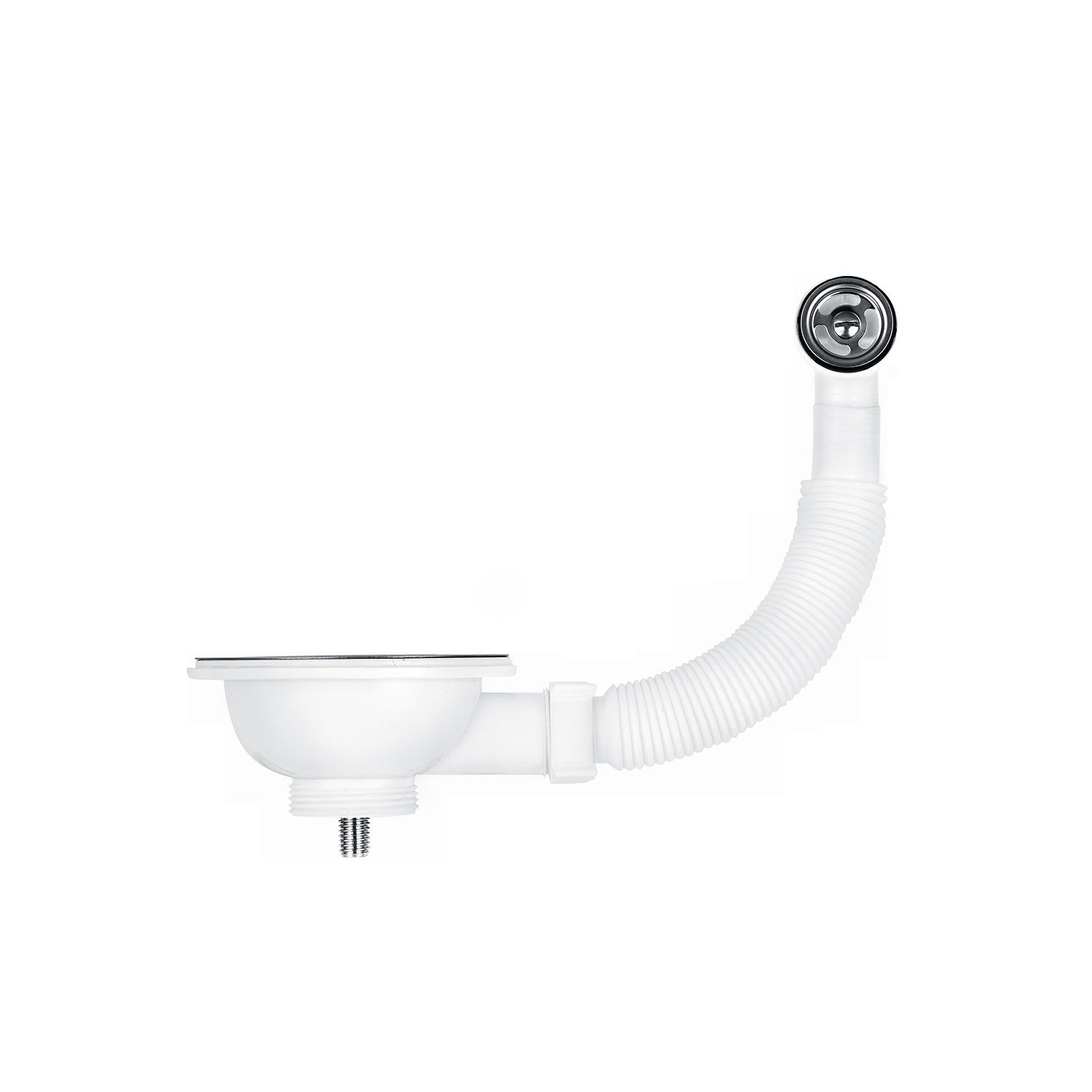 Різьбовий випуск KronoPlast 3 1/2''х40 мм з круглим переливом NS1002РР07