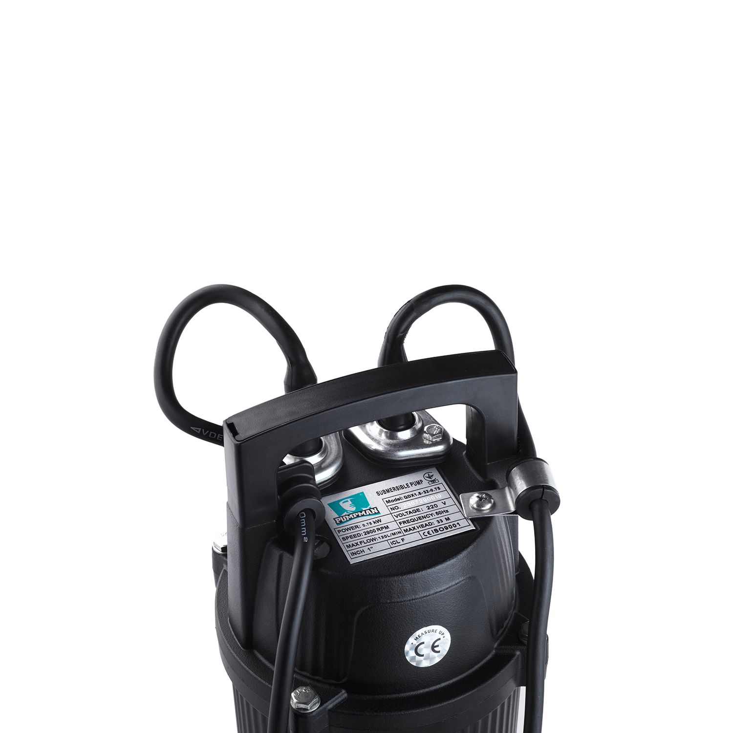 Насос дренажний Pumpman QDX1,5-32-0,75 кВт Hmax 33 м Qmax 7,2 куб.м 750 Вт