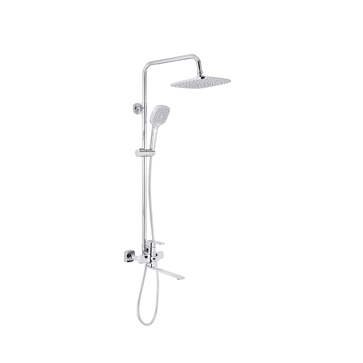 Набор 2 в 1 душова система Kroner Armada-C067 + змішувач Ems-C010