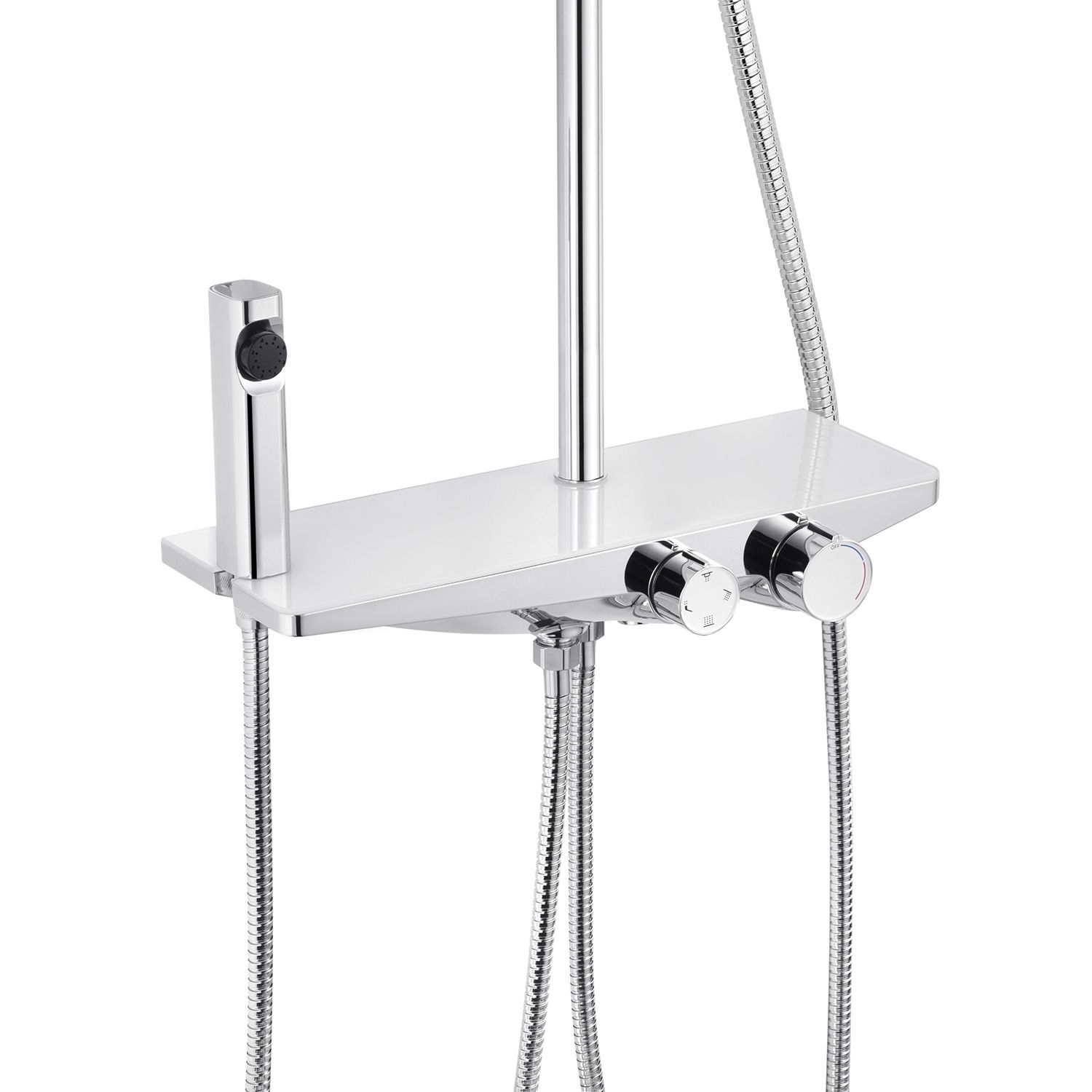 Набор 2 в 1 душова система Kroner Armada-W066 + змішувач Armada-C010