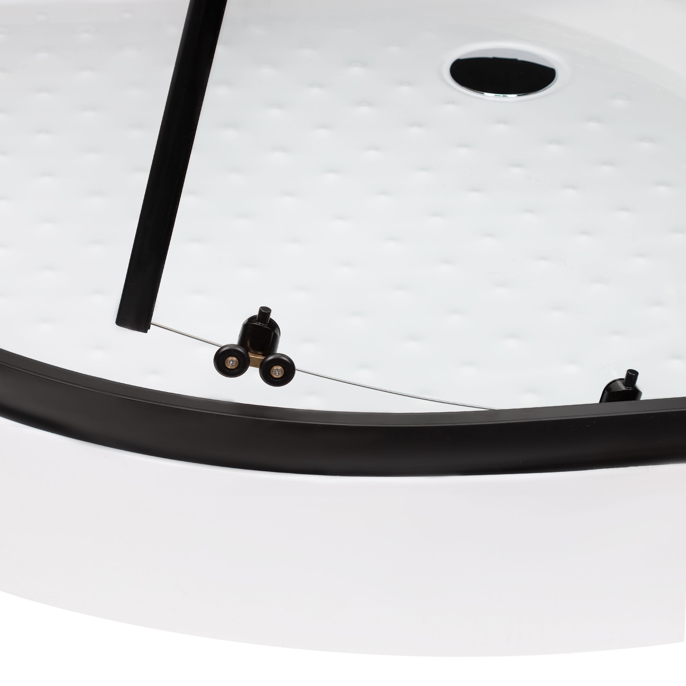 Душевой бокс Lidz Majatek SB90x90.BLA.LOW.TR, стекло прозрачное 5 мм