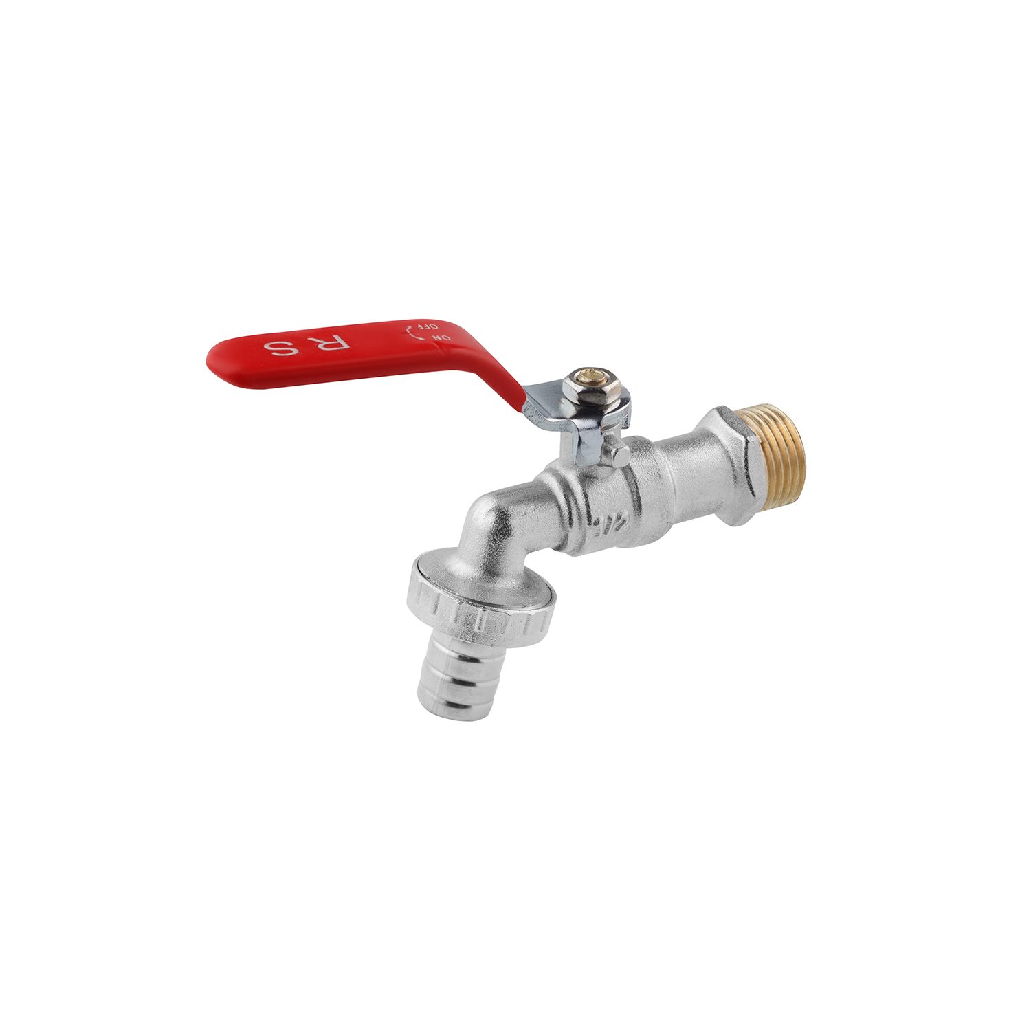 Кран кульовий для поливу STA 1/2" РЗ ручка, нікельований