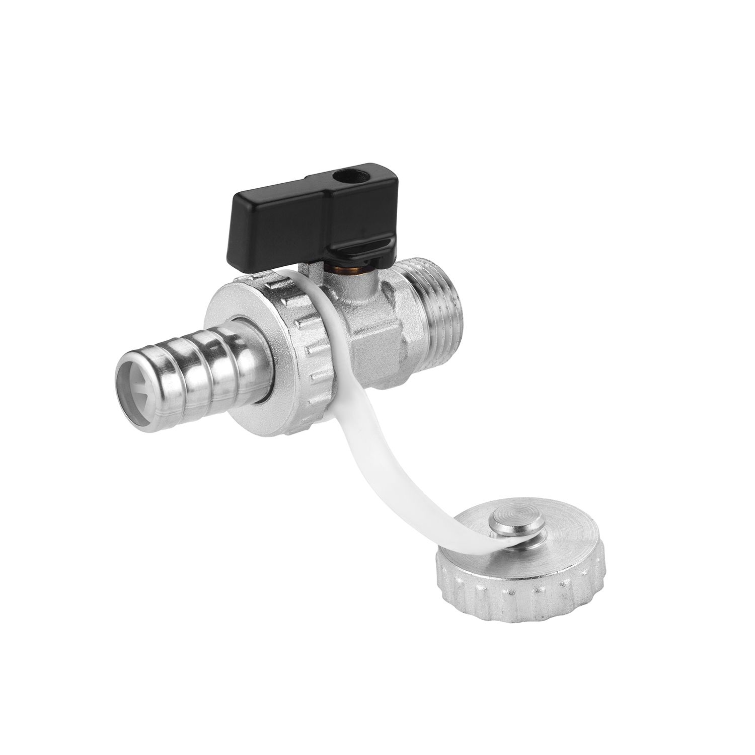 Зливний кран Karro 1/2" РЗ нікельований KR-11074