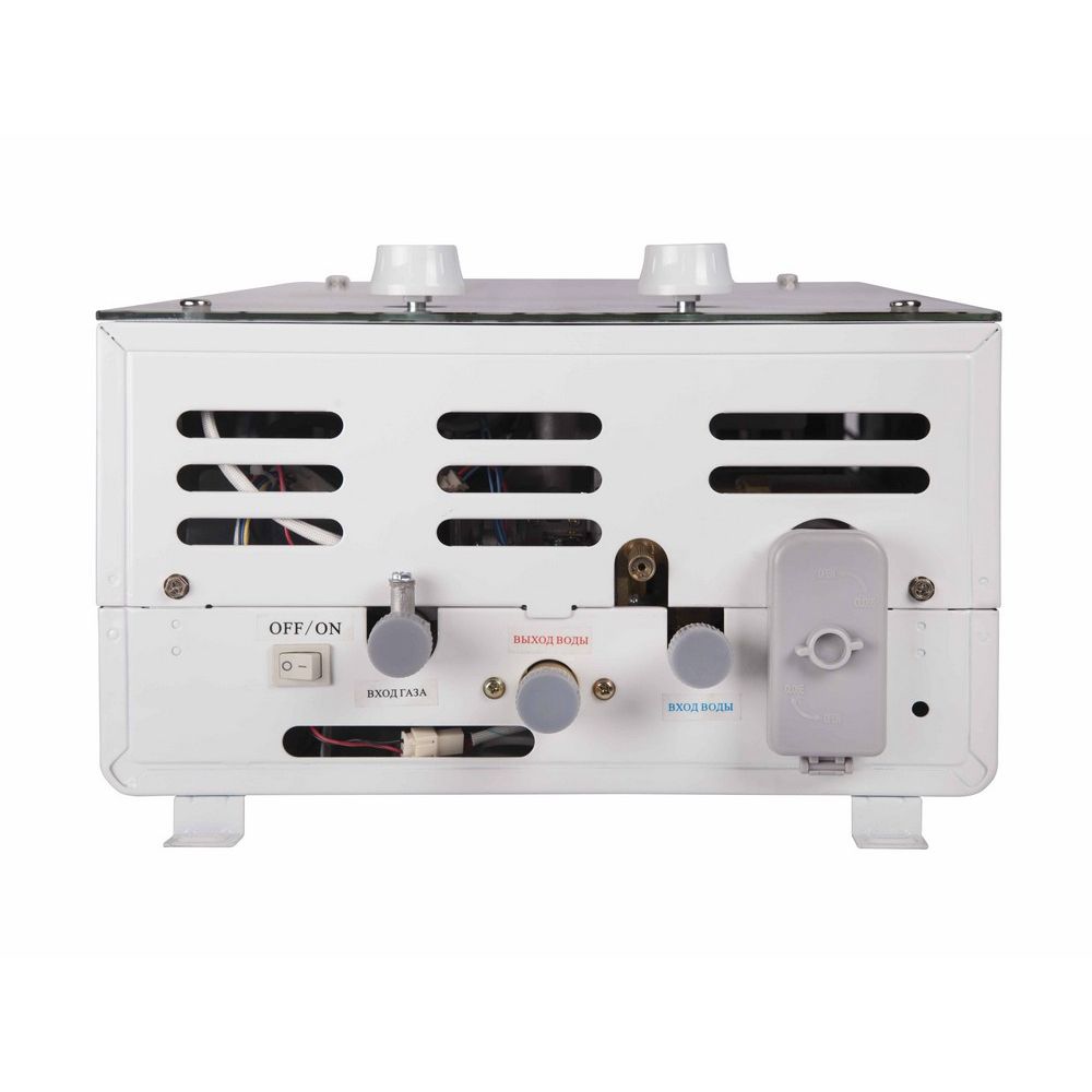 Колонка газова димохідна Thermo Alliance JSD20-10GC 10 л панель скляна з малюнком гори