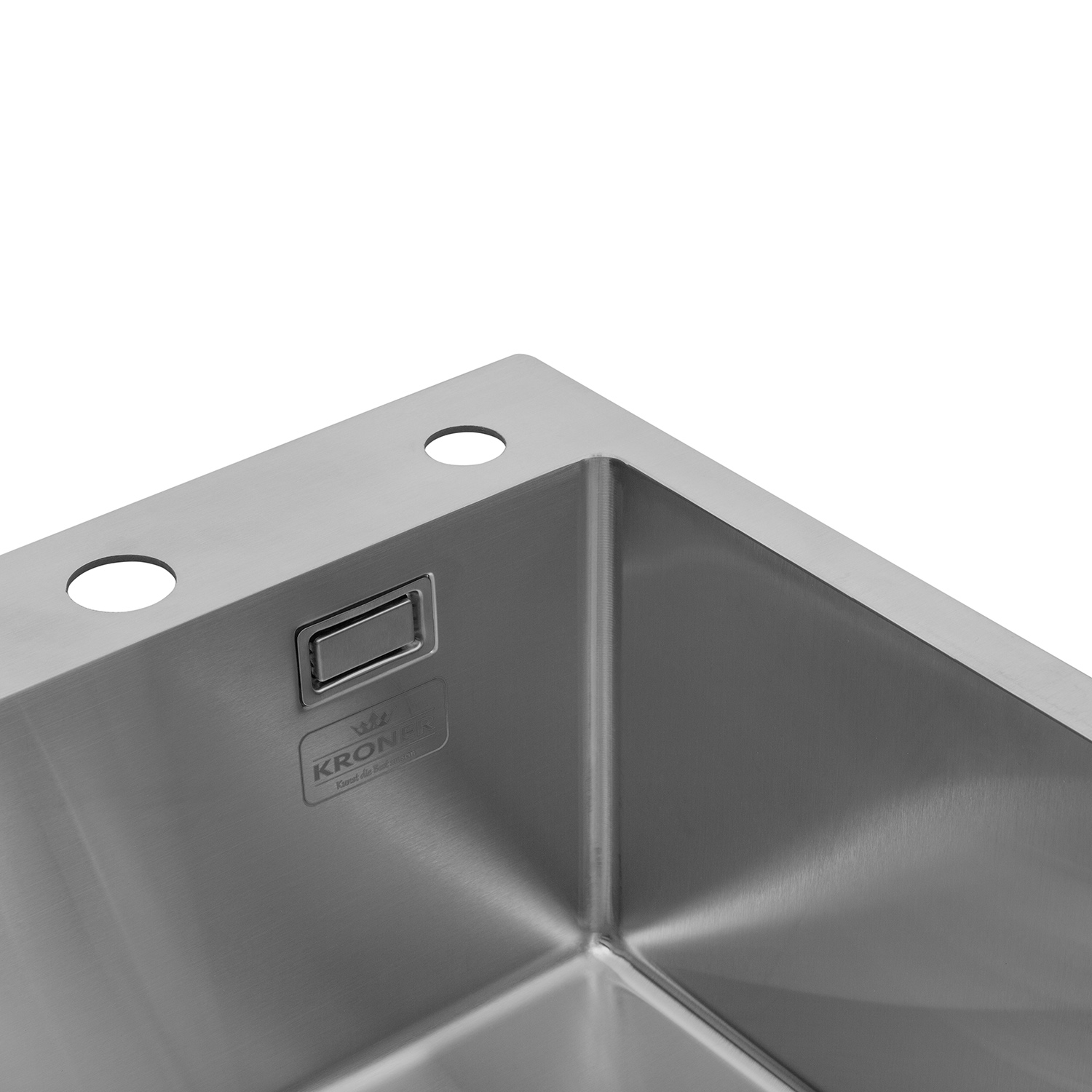 Кухонна мийка Kroner KRP Gebürstet - 4050HM (3.0/1.0 мм)