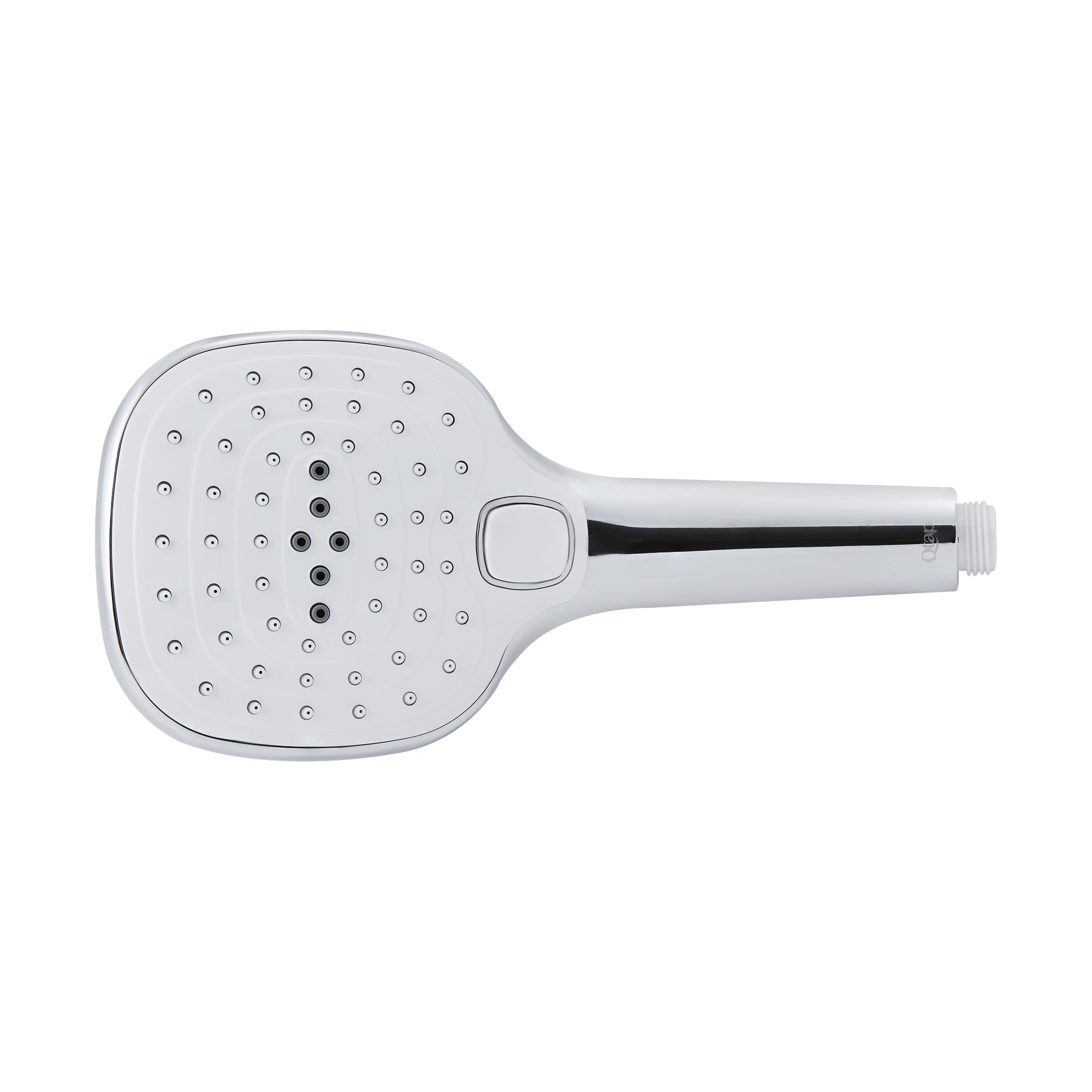 Лійка для ручного душу Qtap Rucni 120х120 мм прямокутна QTHLA120N3KCW Chrome/White