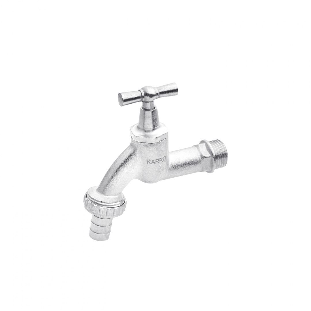 Кран для поливу Karro 1/2" PN40 нікельований KR-02117