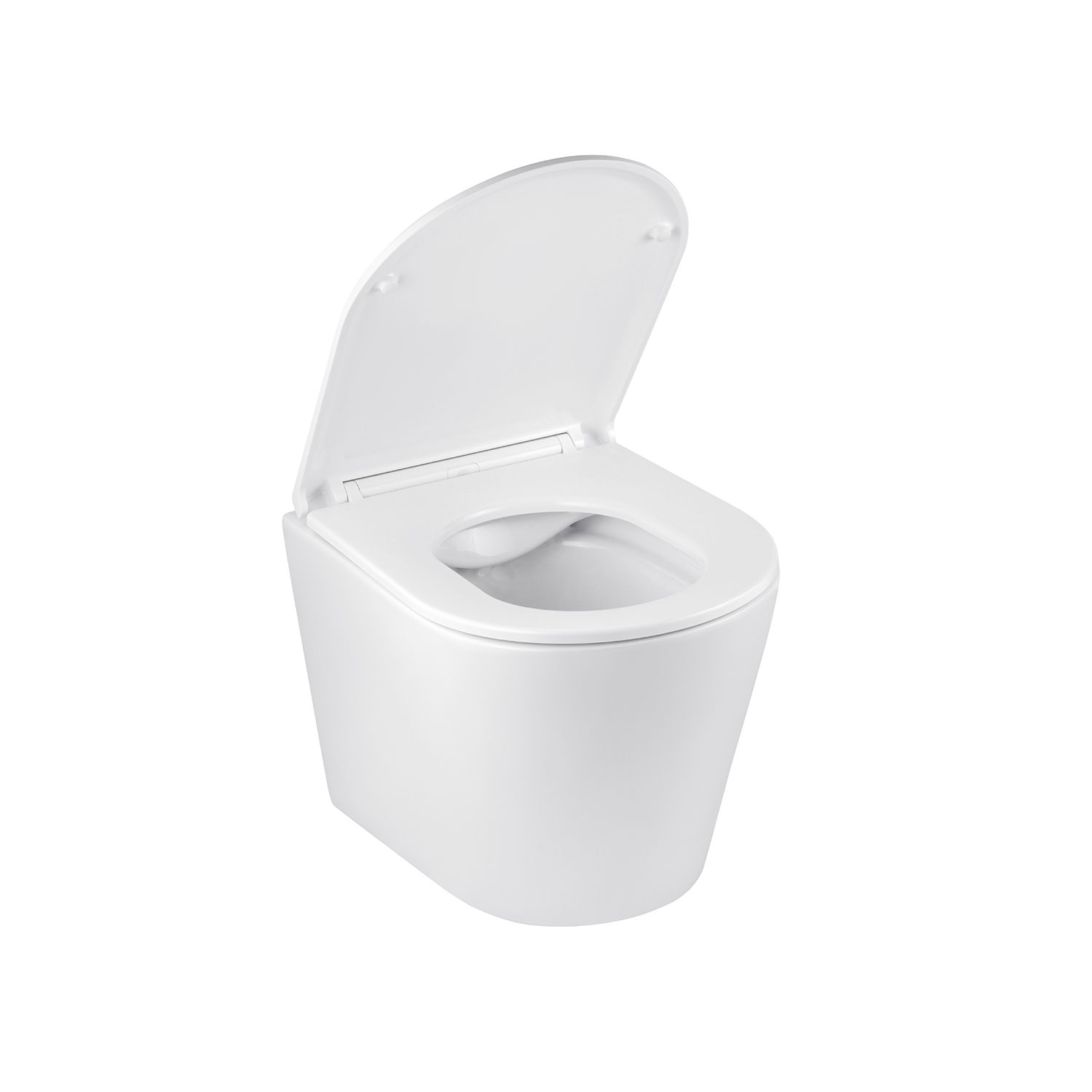 Унітаз підвісний безобідковий Kroner Armada WHI513636 RIMLESS з сидінням Slim Duroplast / Soft-close / Quick relase (KA513636WHIR)