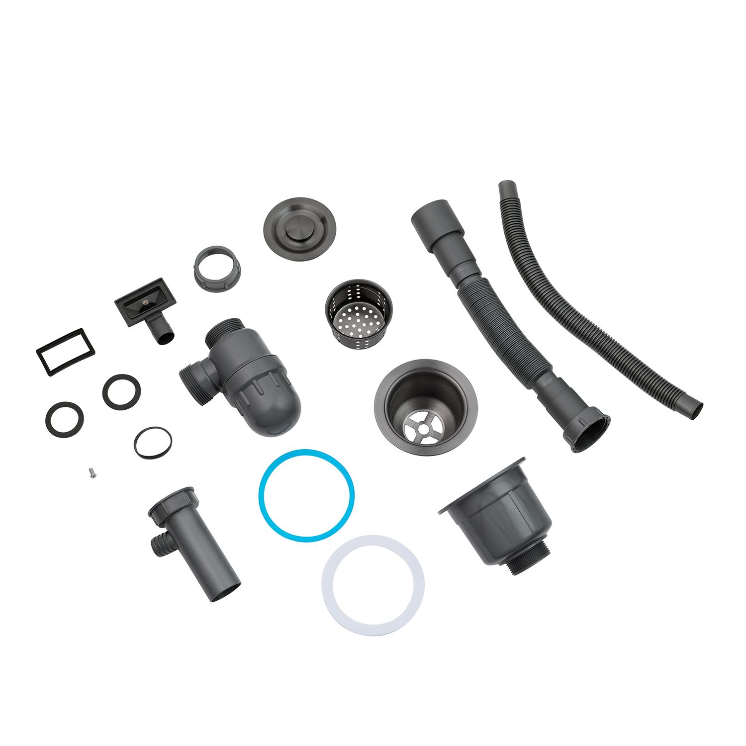 Кухонна мийка Kroner KRP Schwarze - 6350HM PVD (3.0/1.0 мм)