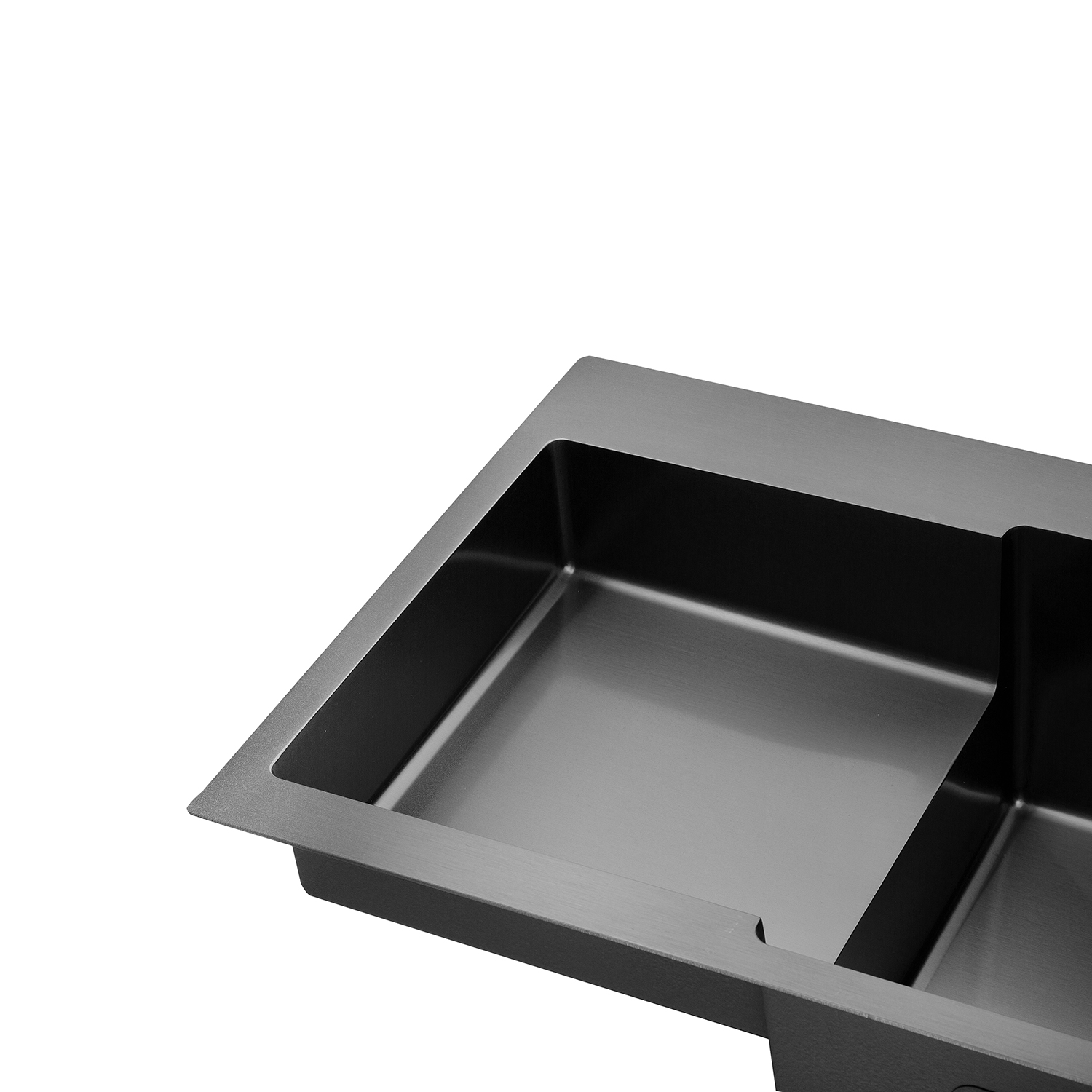 Кухонна мийка Kroner KRP Schwarze - 7848RHM PVD (3.0/1.0 мм)