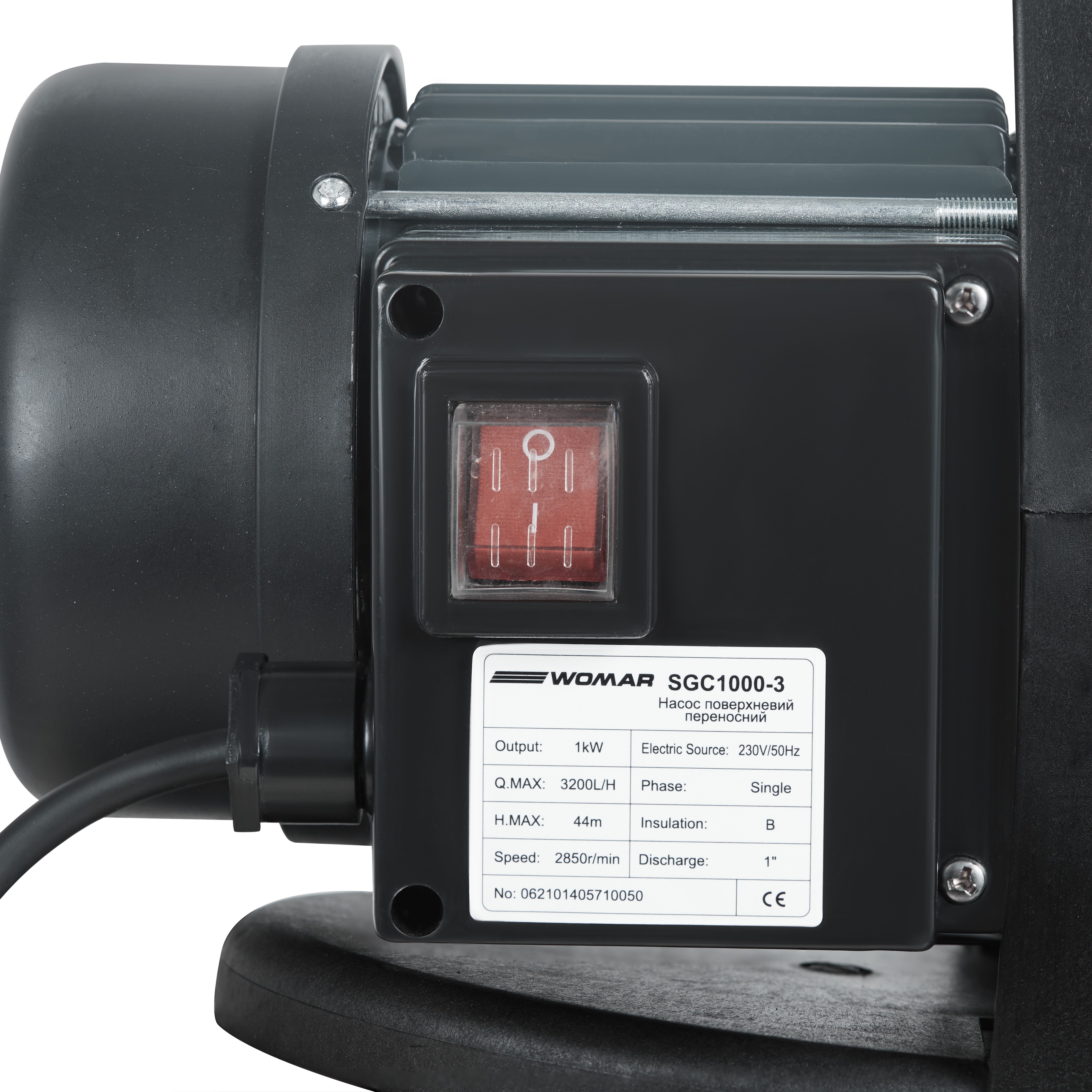 Насос поверхностный переносной Womar SGC1000-3 1 кВт