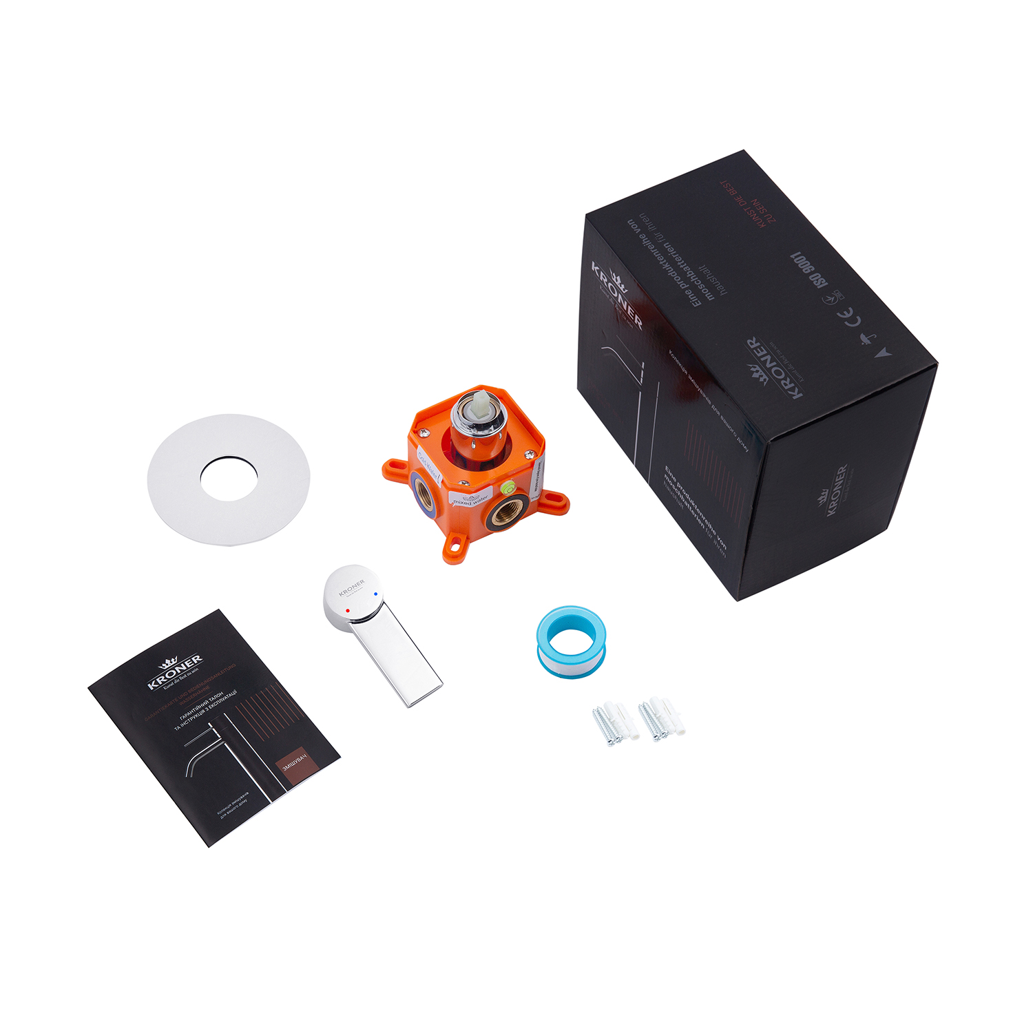 Змішувач прихованого монтажу Kroner KRP Basis - C080