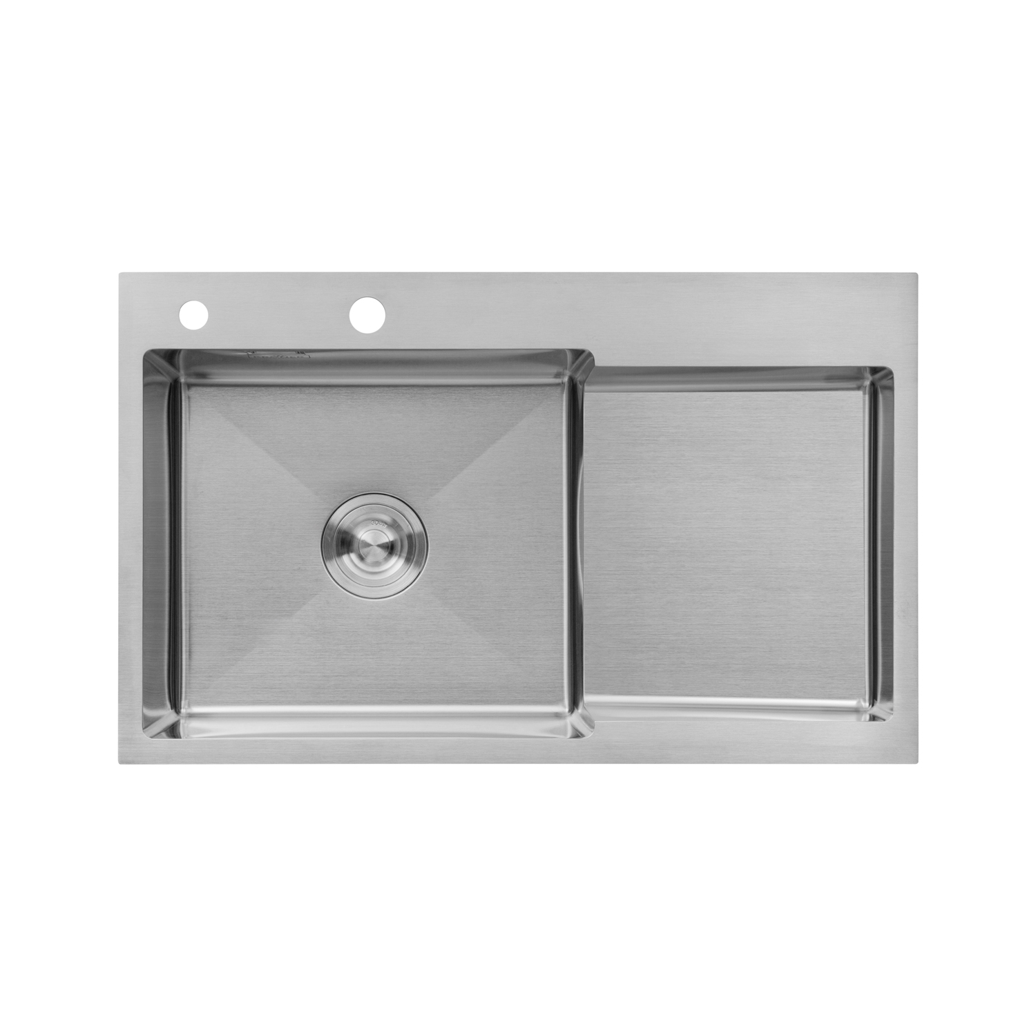 Кухонна мийка Kroner KRP Gebürstet - 7848LHM (3.0/1.0 мм)