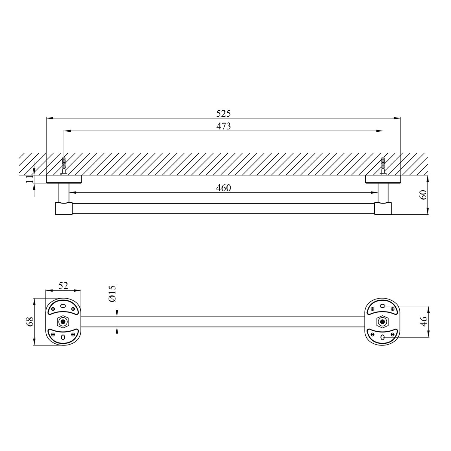 Тримач для рушників Kroner KRM Elbe - ACC2901-1