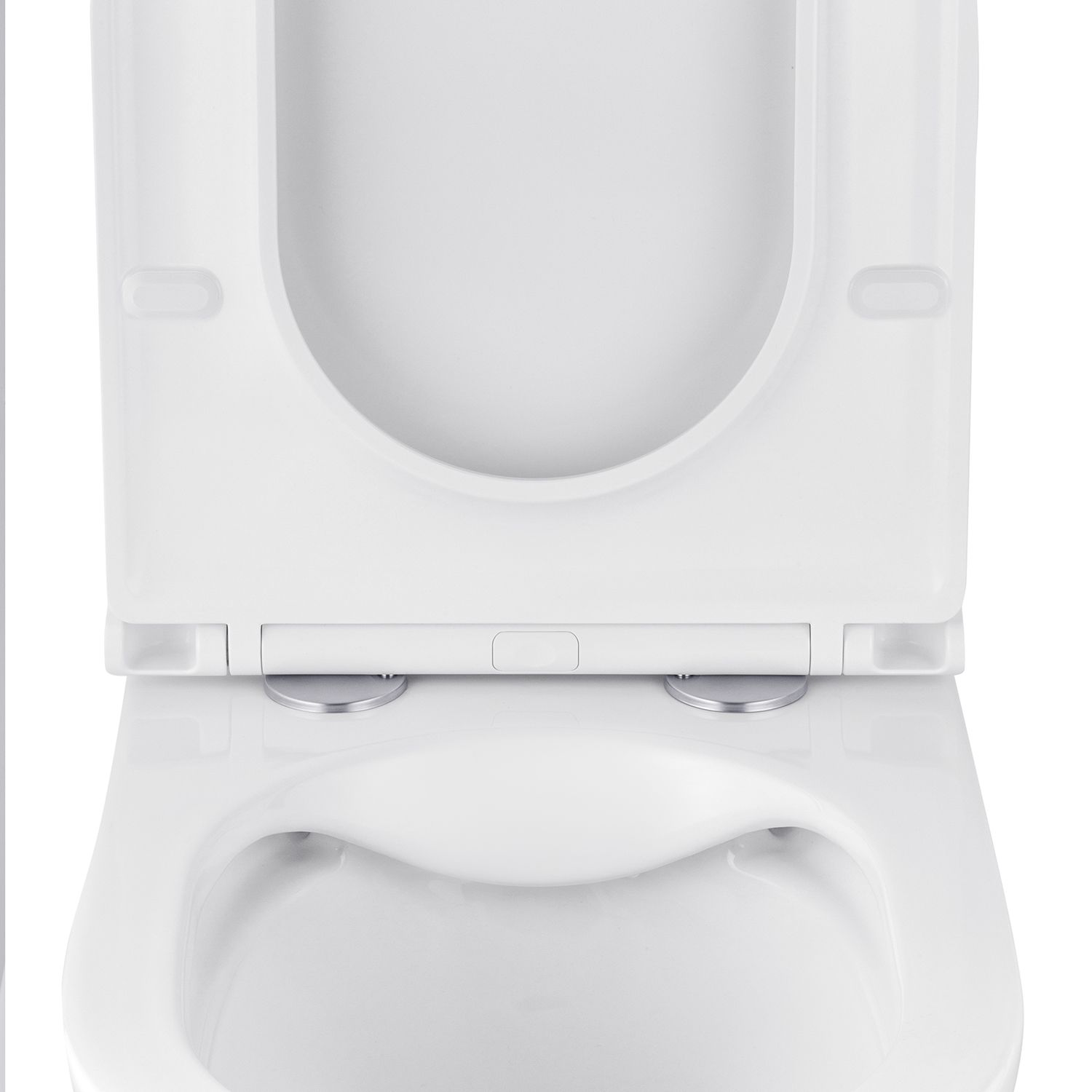 Унітаз підвісний безобідковий Kroner Armada WHI513636 RIMLESS з сидінням Slim Duroplast / Soft-close / Quick relase (KA513636WHIR)