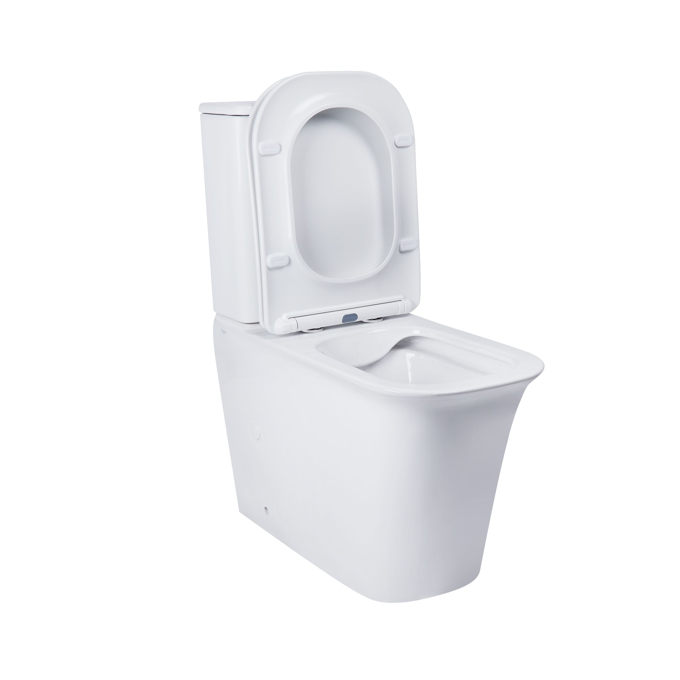 Унітаз-компакт Qtap Nando безобідковий з сидінням Soft-close QT12221222AW