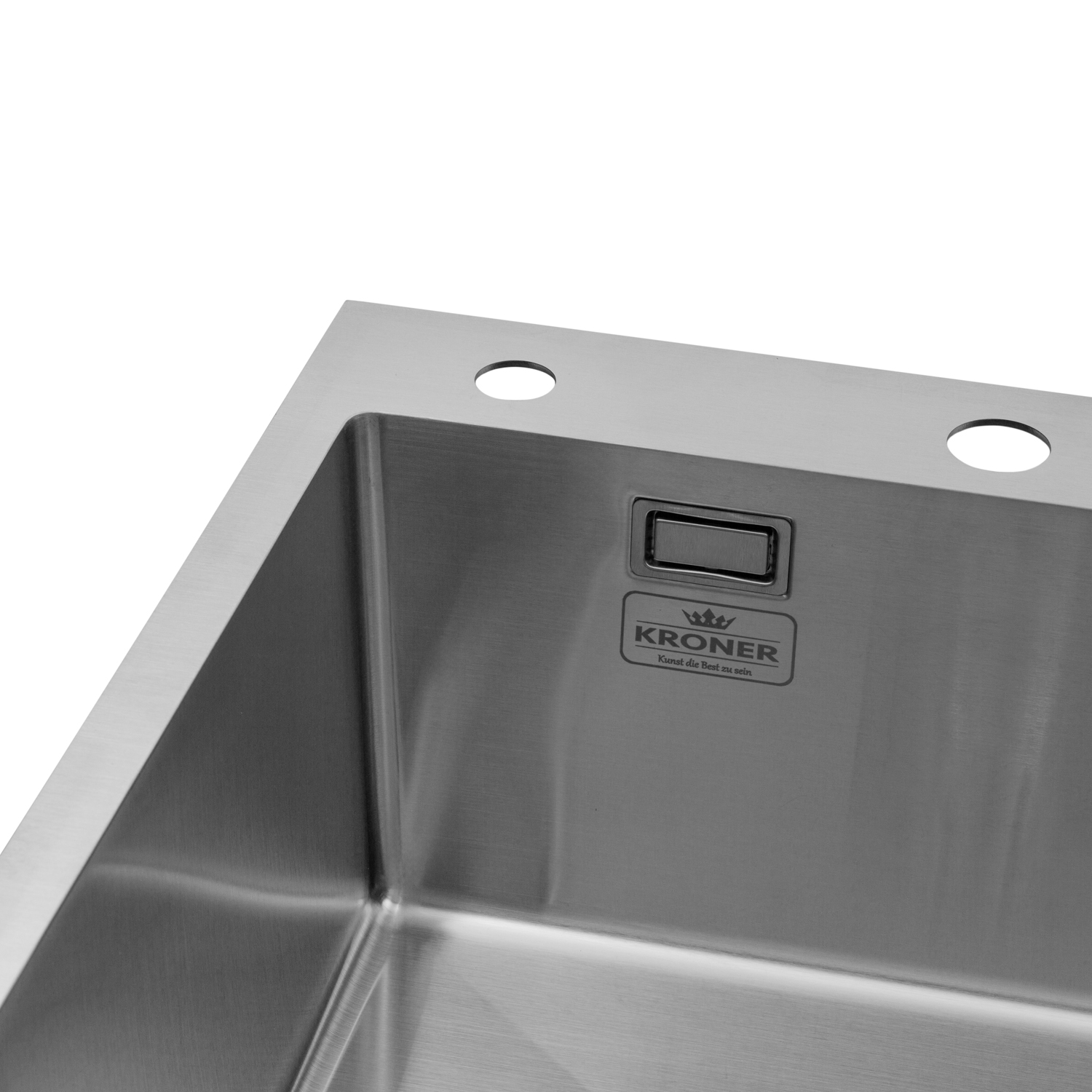 Кухонна мийка Kroner KRP Gebürstet - 7848LHM (3.0/1.0 мм)