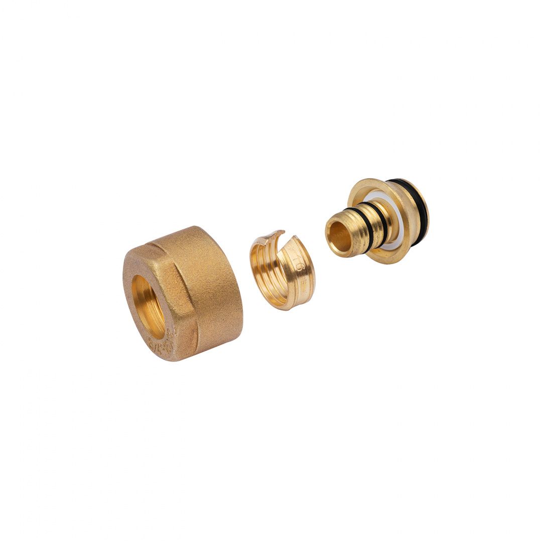 Євроконус металопластиковий Karro 16х3/4" ВВ латунний KR-1035