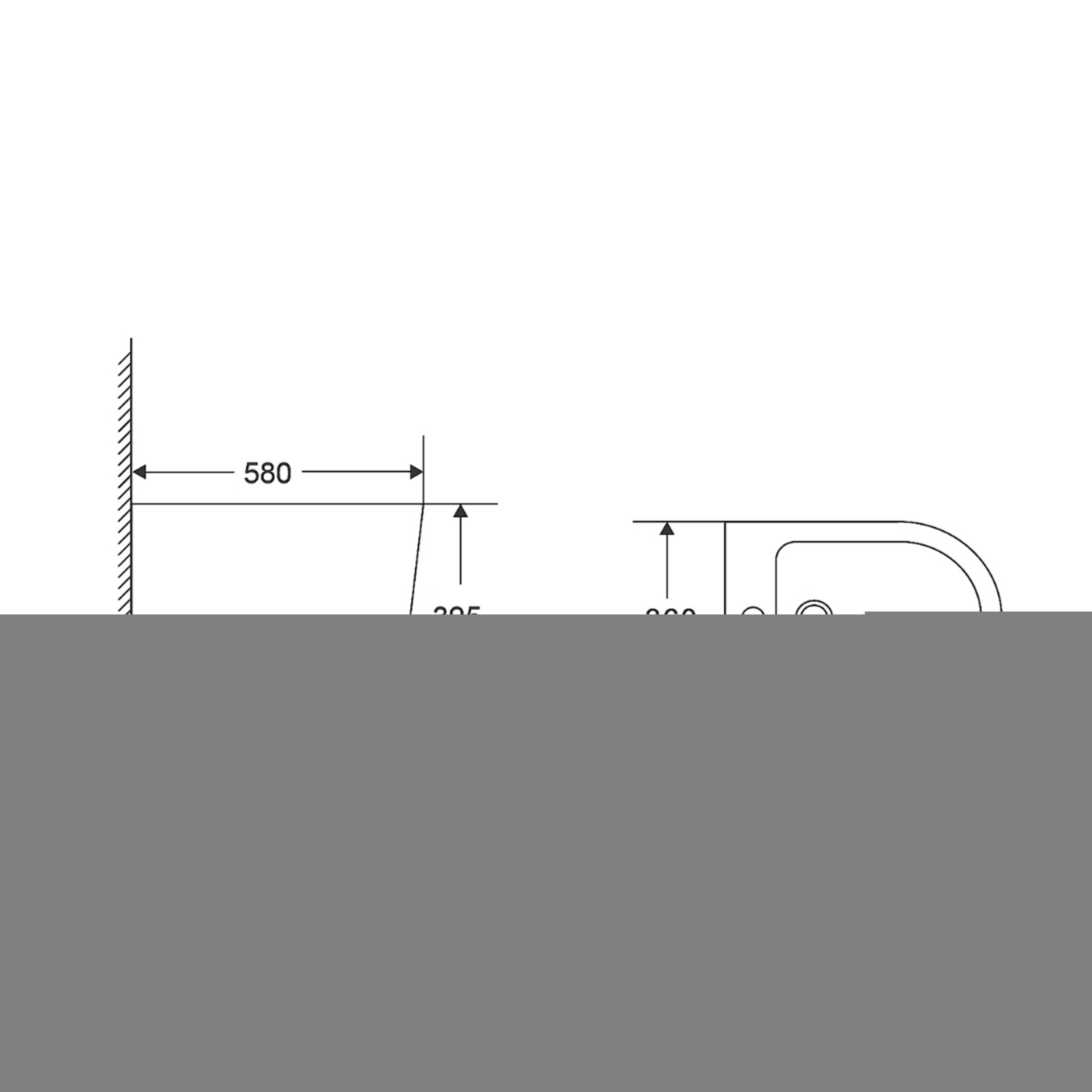 Біде підлогове Qtap Scorpio 530x360x395 White QT14441003CW