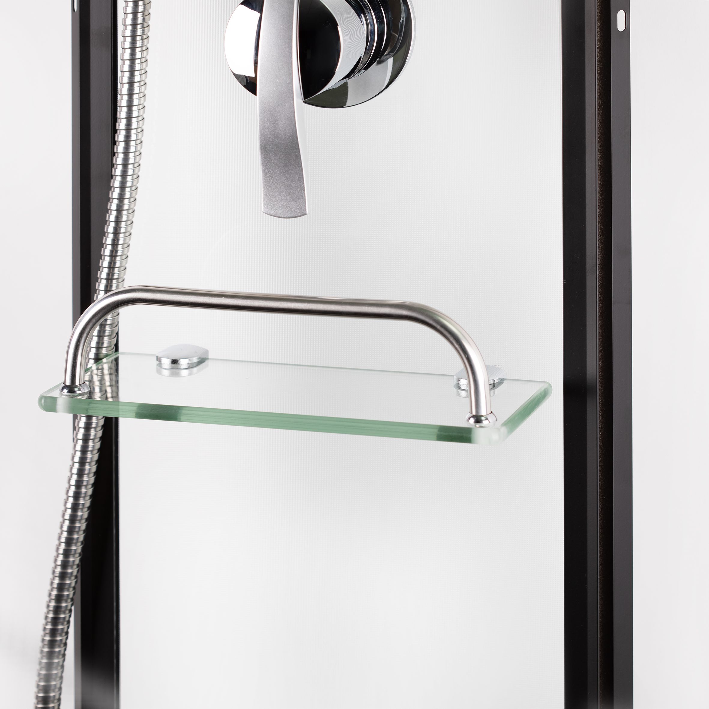 Душевой бокс Lidz Majatek SB90x90.BLA.LOW.TR, стекло прозрачное 5 мм