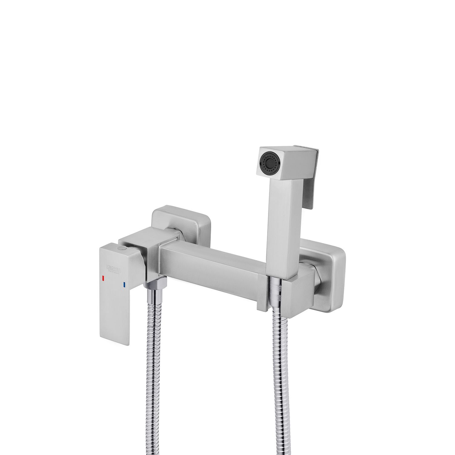 Набір для гігієнічного душу зі змішувачем Kroner KRP Edelstahl Kubus - ESG052