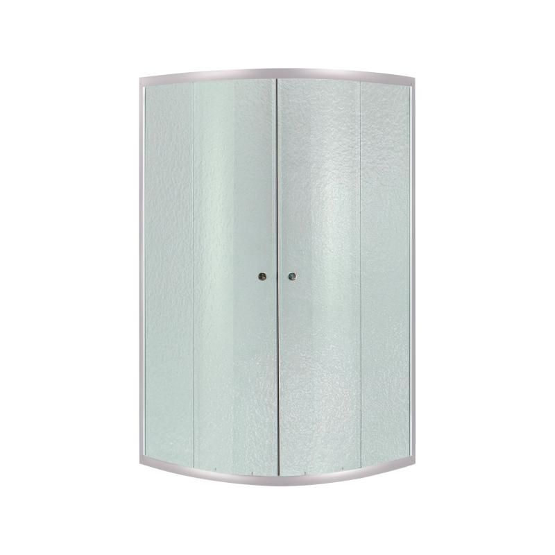 Двері до Lidz Latwa SC80x80.SAT.LOW.FR Душова кабіна напівкругла, для низ. піддону, висота 185 см, скло Frost 4 мм, без піддону