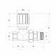 Кран радиаторный Icma 1/2" 28х1,5 с антипротечкой прямой №975