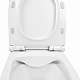 Унитаз-компакт Qtap Aquarius безободковый с сиденьем Soft-close QT2122C665PW