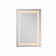 Дзеркало Qtap Cardinal 650х900 з LED-підсвічуванням Touch, з антизапотіванням, з димером, рег. темп. кольору (3000-6500K) Reverse QT0478C6590