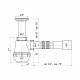 Сифон для раковини ANIplast з литим випуском 70 мм, з гнучкою трубою 40х40/50 мм С0515EU