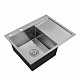 Кухонна мийка Kroner KRP Gebürstet - 6350LHM (3.0/1.0 мм)