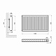 Радиатор стальной Aquatronic 22 тип 600х1000 нижнее подключение