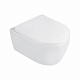 Унитаз подвесной Qtap Linnet безободковый с сиденьем Slim Soft-close QT0331106W