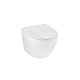 Унітаз підвісний Kroner Harz WHI493736 RIMLESS безобідковий з сидінням Slim Duroplast / Soft-close / Quick relase (KH493736WHIR)